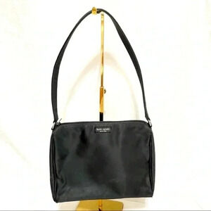 Vintage Y2K Kate Spade Black Nylon Shoulder Bag Classic Style